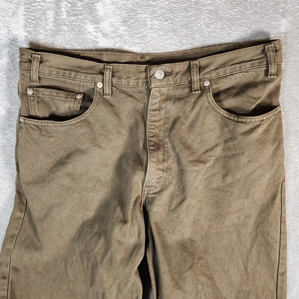 Vintage Levi's 550 Jeans 36x32 Forrest Green 80s 90s‎ Made In USA Cotton 2002